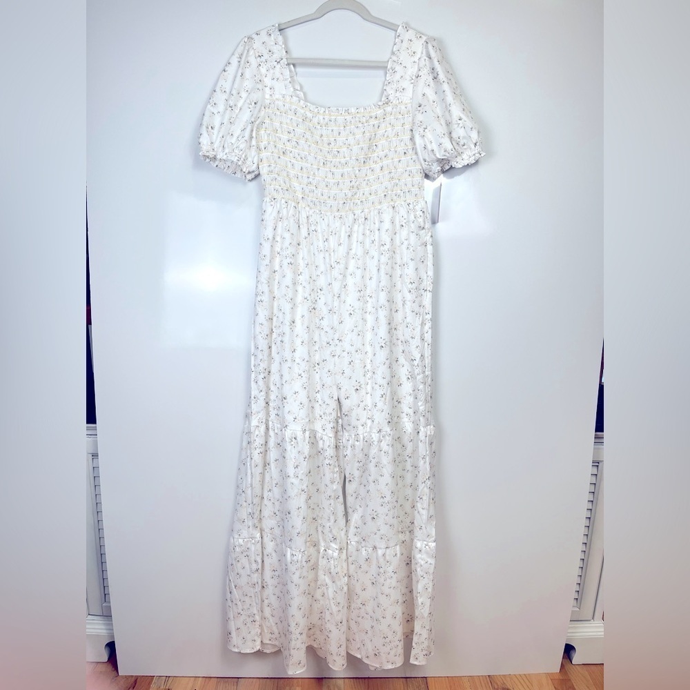 2/$30 Floral White Maxi Dress